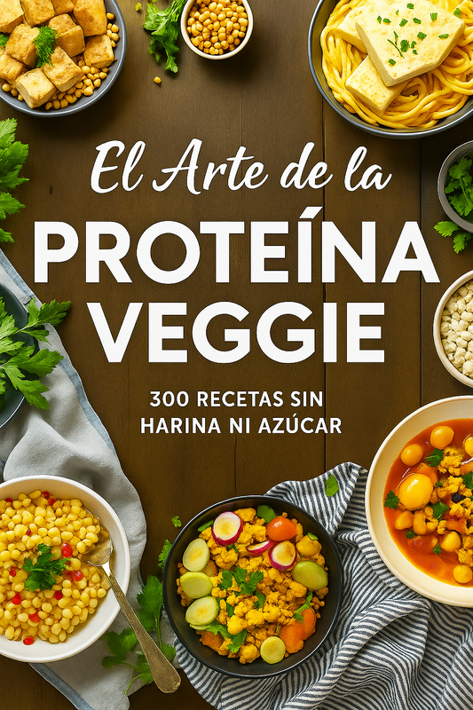 El Arte de la Proteína Veggie: 300 Recetas Sin Harinas, Sin Azúcar + 6 Bonus de Regalo